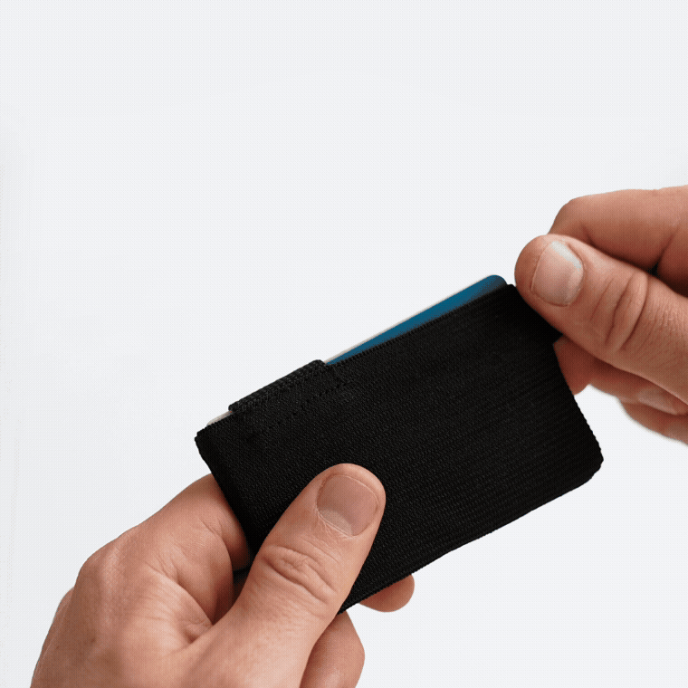 Black Elastic Wallet