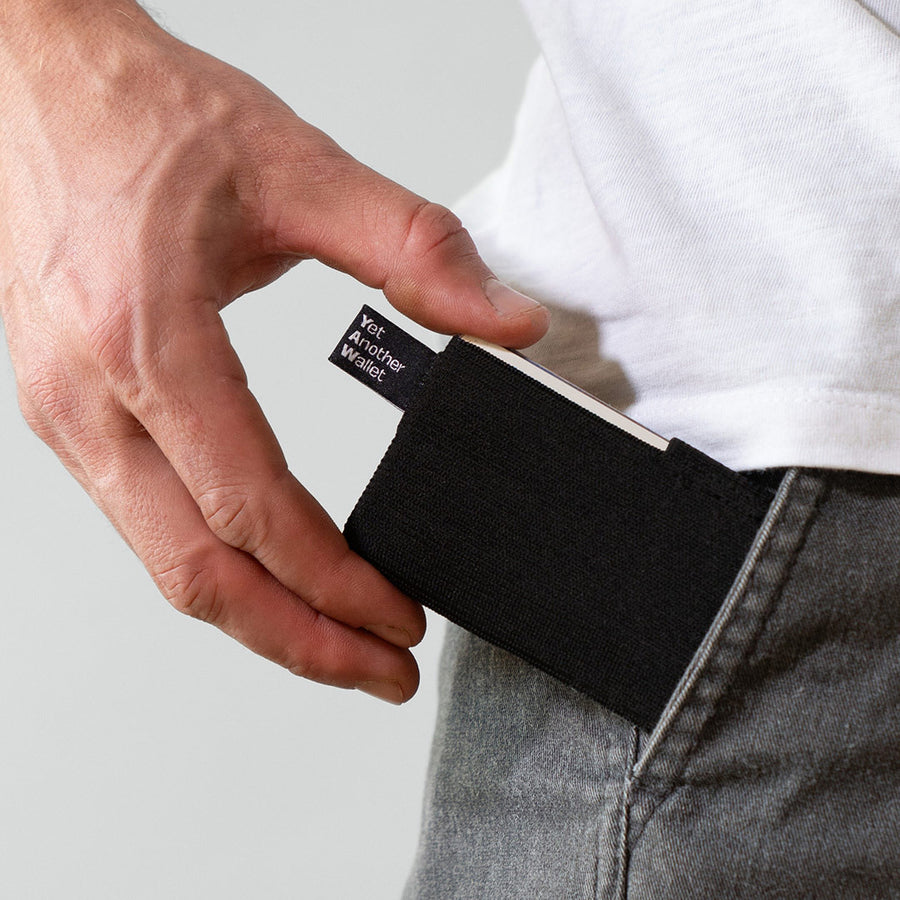 Elastisches Wallet Black