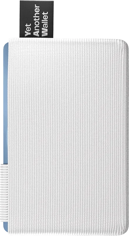 White elastic wallet